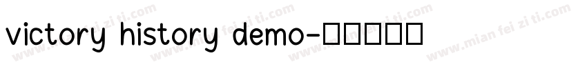 victory history demo字体转换